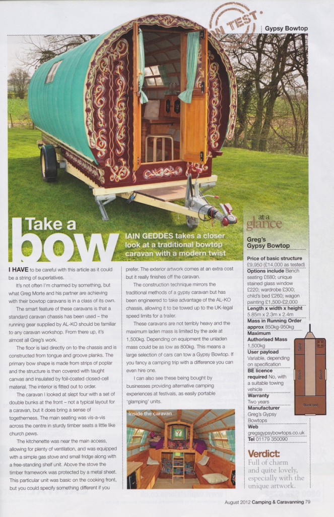 Camping and caravaning magazine August 2012