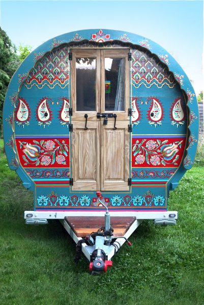 Exterior of Indigo - Gypsy caravan for hire